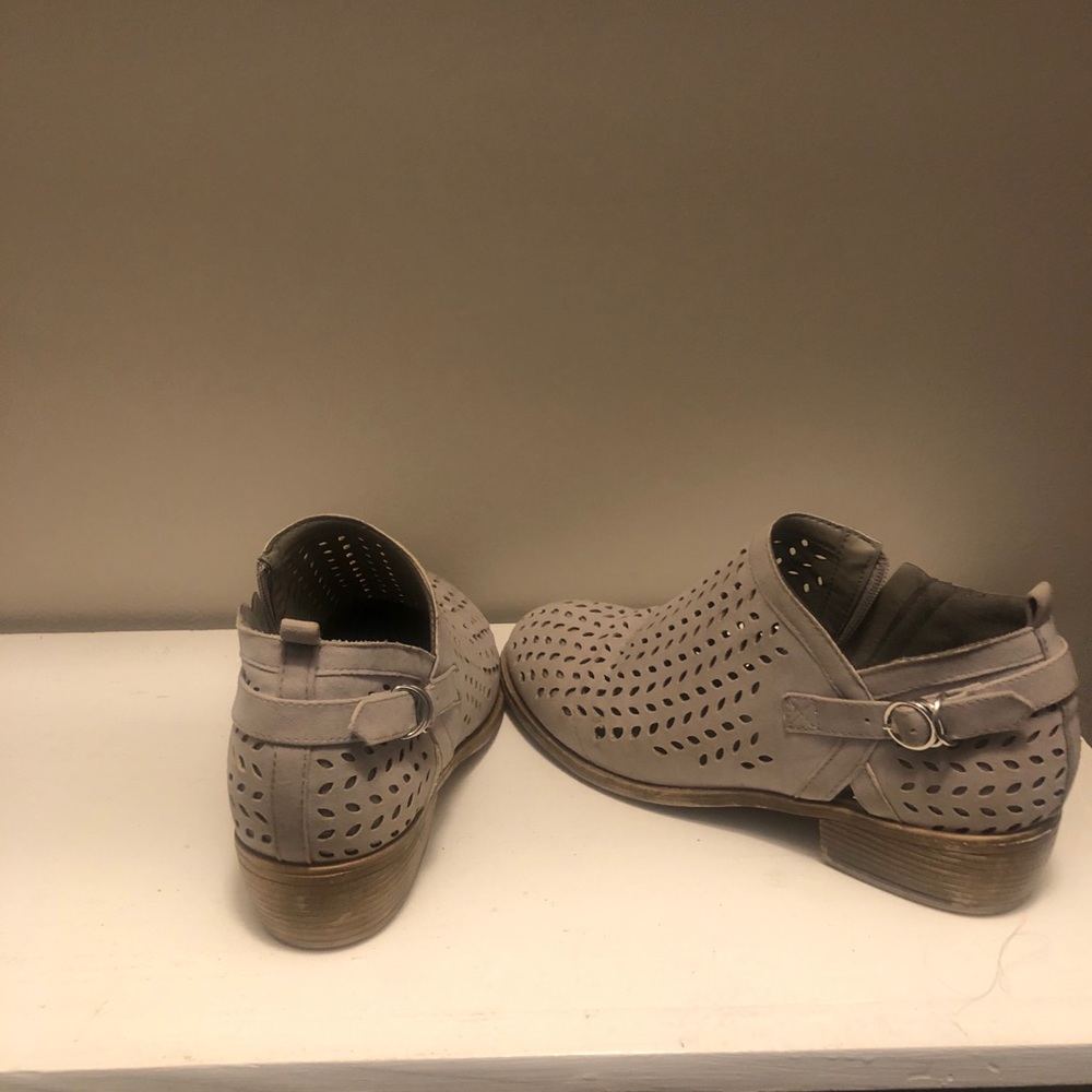 Gray boots